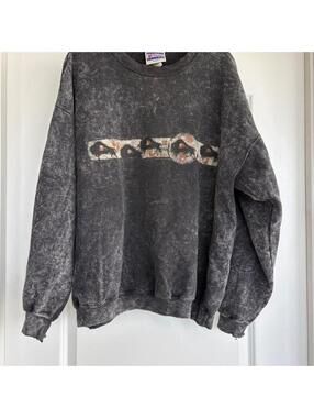 Vintage Stone Aged Rockwear Buffalo Graphic Sweatshirt - Size XL